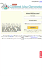 Mobile Screenshot of contentideagenerator.com